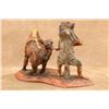 Image 3 : Vintage, 1950s, Fuller, Buffalo Hunter, 11" X 7" Overall, Chalkware Indian Figurine
