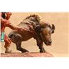 Image 6 : Vintage, 1950s, Fuller, Buffalo Hunter, 11" X 7" Overall, Chalkware Indian Figurine