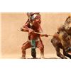 Image 7 : Vintage, 1950s, Fuller, Buffalo Hunter, 11" X 7" Overall, Chalkware Indian Figurine
