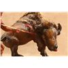 Image 9 : Vintage, 1950s, Fuller, Buffalo Hunter, 11" X 7" Overall, Chalkware Indian Figurine