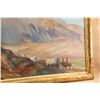 Image 6 : Vintage Arnold Franz Brasz 34.5x28.5 Gilt Framed Pioneer Wagon Train Western Landscape Oil Painting
