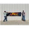 Image 3 : Vintage 1950s Levis For Solid Comfort 113x29 Harvest Moon Storefront Denim Advertising Banner