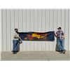 Image 5 : Vintage 1950s Levis For Solid Comfort 113x29 Harvest Moon Storefront Denim Advertising Banner