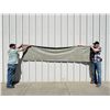 Image 6 : Vintage 1950s Lee Riders Cowboy 124x28 Storefront Indigo Denim Silk Screen Advertising Banner