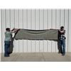 Image 7 : Vintage 1950s Lee Riders Cowboy 124x28 Storefront Indigo Denim Silk Screen Advertising Banner
