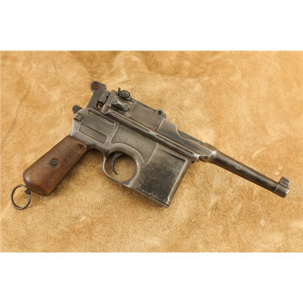 Matching Postwar Bolo Mauser Model C96 Broomhandle 7.63x25mm Semi-automatic Pistol, C&r