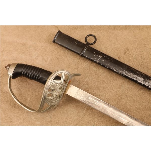 Germany, Army, Wwi, Unbranded, Model 1889, Steel, Etched Infantry Officers Sword