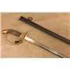 Image 1 : German Imperial, Infantry, Wwi, Unmarked, M1889, Brass/steel, Antique Officer Sword, Scabbard
