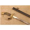 Image 2 : German Imperial, Infantry, Wwi, Unmarked, M1889, Brass/steel, Antique Officer Sword, Scabbard