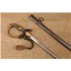 Image 1 : Antique Imperial German M1889 Infantry Officer Sword 31.5" Etched Blade Portepee In Scabbard