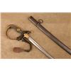 Image 2 : Antique Imperial German M1889 Infantry Officer Sword 31.5" Etched Blade Portepee In Scabbard