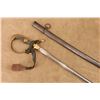 Image 3 : Antique Imperial German M1889 Infantry Officer Sword 31.5" Etched Blade Portepee In Scabbard