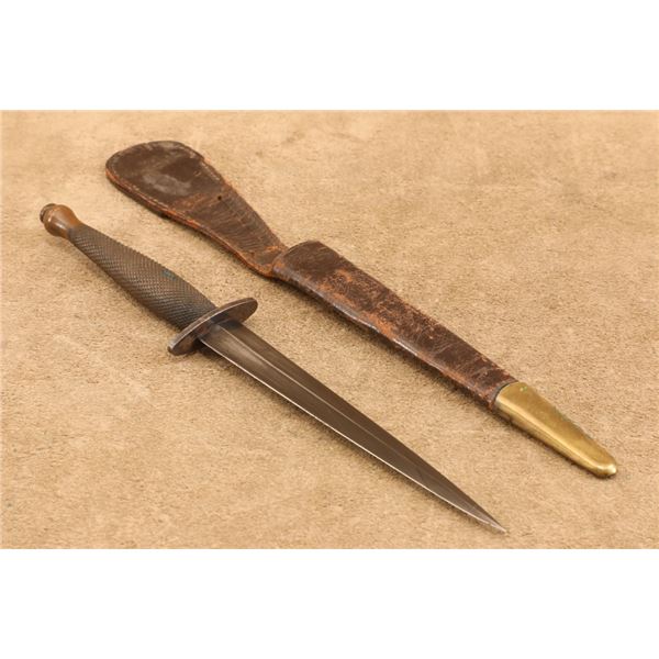 Us Ww2 Lf&c Oss Stiletto W/ British Fairbairn-sykes Sheath