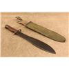 Image 1 : Antique Wwii 1944 Australian Lithgow Mk1 11.54" Steel Machete Bayonet W Rmh 1944 Canvas Sheath