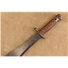 Image 4 : Antique Wwii 1944 Australian Lithgow Mk1 11.54" Steel Machete Bayonet W Rmh 1944 Canvas Sheath
