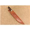 Image 13 : Antique 1900s Collins Legitimus No 17 2 Ton 10" Steel Bowie Machete Knife W Replacement Sheath