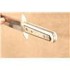 Image 14 : Antique, 19th C., Wostenholm Washington Works 3-line Mark, 10" Blade Bone Bowie Knife & Sheath