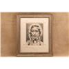 Image 1 : Vintage 1939 Charles Strausenback Ltd Ed 4/50 Awa Tsireh Pueblo Portrait Lithograph Print