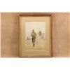 Image 20 : 4pc Ab Frost Signed Original Ink Drawing Framed Hunting Prints & Utica Duxbak Tin Sign Art Lot