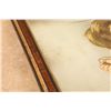 Image 4 : Antique 1900s The Fisher Boy Burl Walnut Style Gilt 17x30 Framed Chromolithograph Art Print