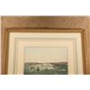 Image 2 : Vintage 1950s Nygs Early Us Ports 29x23 Gold Framed Maritime Lithograph Triptych Set