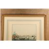 Image 7 : Vintage 1950s Nygs Early Us Ports 29x23 Gold Framed Maritime Lithograph Triptych Set