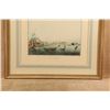 Image 9 : Vintage 1950s Nygs Early Us Ports 29x23 Gold Framed Maritime Lithograph Triptych Set
