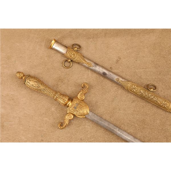 Us Union Army Civil War M-1840 Medical Officer's Sword, Original Sheath