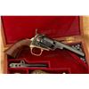 Image 1 : Cased A. Uberti 1849 Pocket Wells Fargo Model .31 Cal 4" Percussion Revolver Mfd 1996
