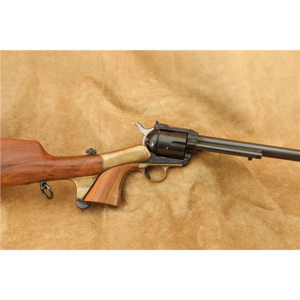 Iver Johnson A. Uberti Cattleman 18" .44 Magnum Single Action Army Revolver & Stock 1975 C&r
