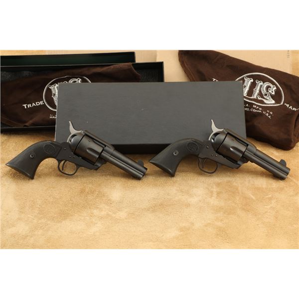Consecutive Boxed Pair Usfa Rodeo Shopkeeper 3.5" .45 Colt Saa Single Action Revolvers Usa Made