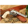 Image 1 : Linebaugh Custom Sixguns Ruger Bisley Vaquero .45 Colt 5.25" Sa Revolver, Mastodon Grips