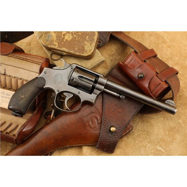 Smith & Wesson 1899 Army .38 Military And Police 1st Model Revolver 6" Revolver And Rig, C&r