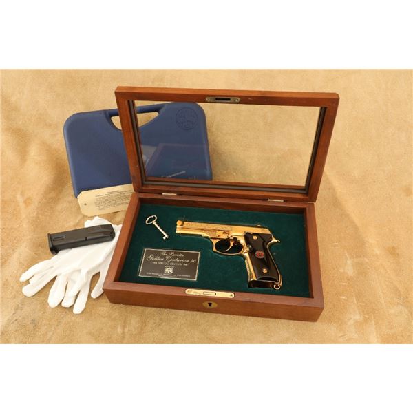 Beretta 96 D The Golden Centurion .40 Special Edition 4.3" Gold Engraved Pistol & Case