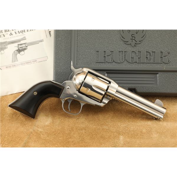 High Polish Stainless Ruger Vaquero Kbnv-44 .45 Colt 4 5/8" Single Action Revolver, 1996