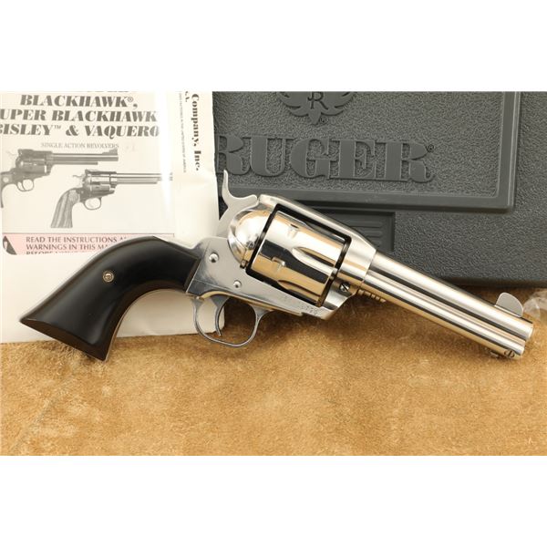 High Polish Stainless Ruger Vaquero Kbnv-44 .45 Colt 4 5/8" Single Action Revolver, 1996