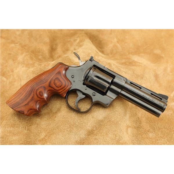 Colt Python Model I3640 Blue 4" .357 Magnum Sa/da Double Action Revolver, 1975 C&r