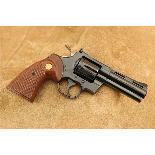 Colt Python Model I3640 Blue 4" .357 Magnum Sa/da Double Action Revolver, 1975 C&r