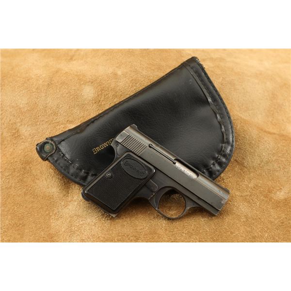 Fn Belgian Baby Browning 2" .25 Acp Compact Semi-automatic Pistol And Case, 1967 C&r