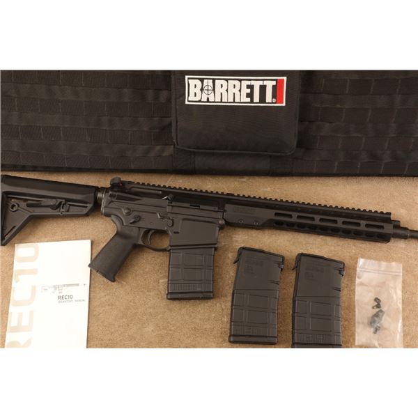 Barrett Rec10 .308 Win. 16" Semi Automatic Ar10 Style Rifle & 3 Magazines