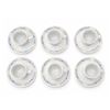 Image 2 : La Rose Des Sables Limoges Fine Porcelain Cups and Saucers Set of 6 Blue Floral