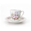 Image 3 : La Rose Des Sables Limoges French Porcelain Cup & Saucer Set, Floral, Set Of 6