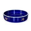 Image 5 : Limoges France Porcelain Bowl, Véritable Bleu de Four, With Metal Stand