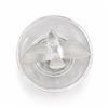 Image 4 : Sèvres France Crystal Bird Ring Dishes Frosted and Clear Glass