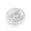 Image 7 : Sèvres France Crystal Bird Ring Dishes Frosted and Clear Glass