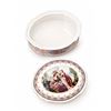 Image 3 : Limoges France Porcelain Lidded Box with Floral and Romantic Scene Decoration