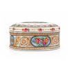 Image 4 : Limoges France Porcelain Lidded Box with Floral and Romantic Scene Decoration
