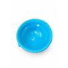 Image 2 : Blue Glazed Ceramic Three-Legged Bowl with Decorative Shell and Dolphin Motifs