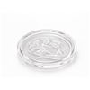 Image 7 : 4 Clear Glass Floral Embossed Coasters