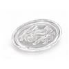 Image 8 : 4 Clear Glass Floral Embossed Coasters